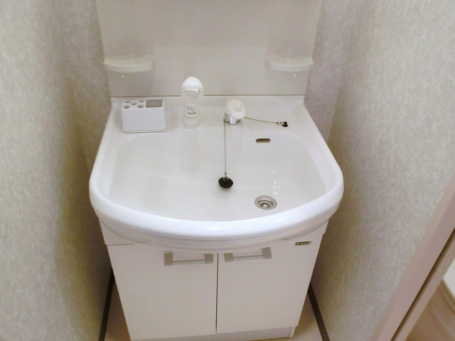 リリックコートコスモスの洗面所|シャンプードレッサー付き独立洗面台です。