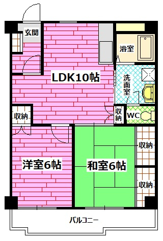 グランソレイユの間取り