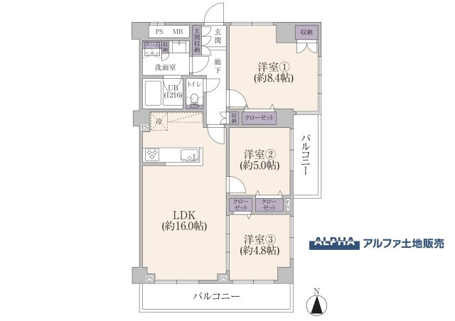 フォレスト国立の間取り