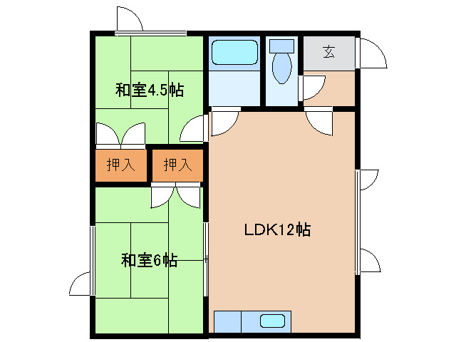吉田ハイツ（北都）の間取り