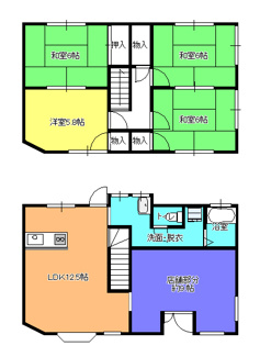 【間取り】 | 井口貸家２