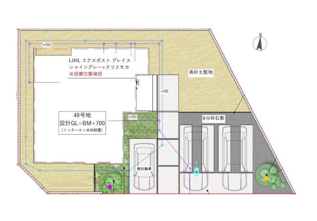 福岡市西区今津第1-1棟（1号棟）の区画図|配置図