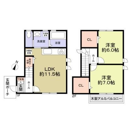 【間取り】 | 日野本町1丁目戸建和（ヒノホンチョウイッチョウメコダテワ）