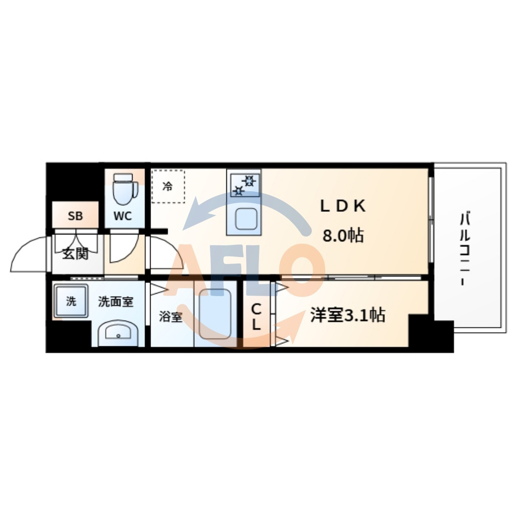SHOKEN Residence大阪都島の間取り|SHOKEN Residence大阪都島　間取り