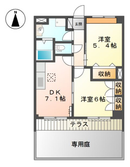 【間取り】 | グレイシャスパレス千代