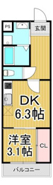 Verena kitahonmachiの間取り