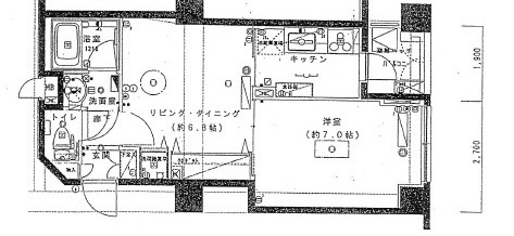 蔵前アムフラット の間取り|間取りです。