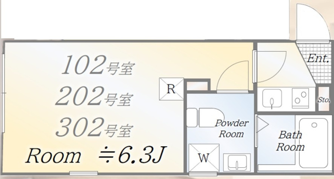 【間取り】 | ルミアコート六町