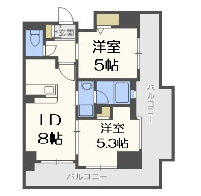 【間取り】 | エステムプラザ難波WESTリバークロス