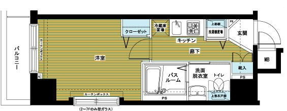 ＺＯＯＭ銀座東の間取り|間取りです。