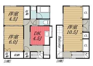 【間取り】 | 轟町1丁目戸建
