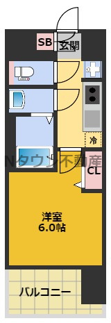 【間取り】 | プレサンス大須観音フィエスタ | 間取りです。