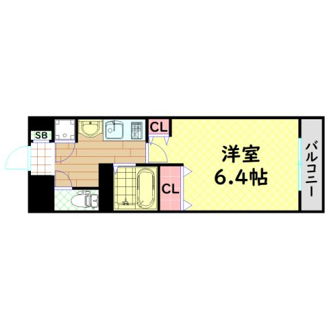 【間取り】 | ブランドールM・西長堀