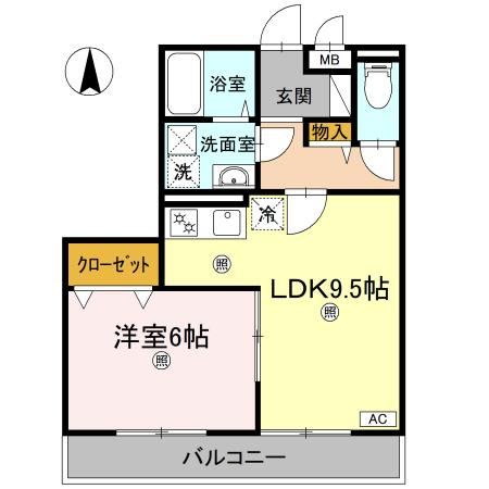 ビレッジ北久保 C棟の間取り