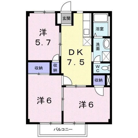 【間取り】 | シティハイツさざらいＤ