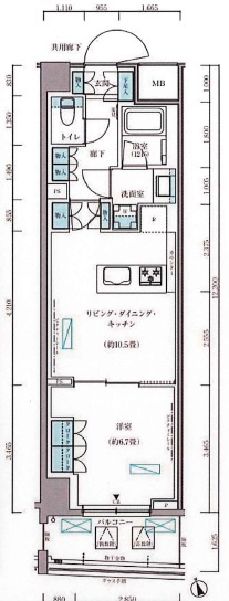パークアクシス文京本郷の間取り