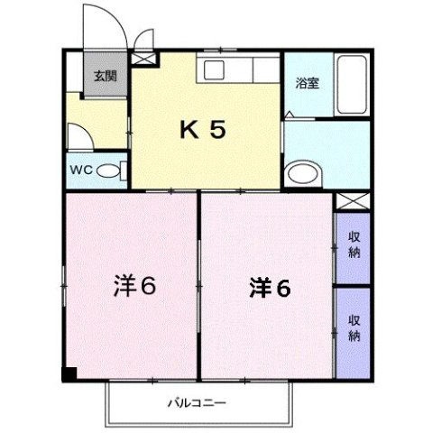 【間取り】 | ラフォーレ大陽Ⅱ