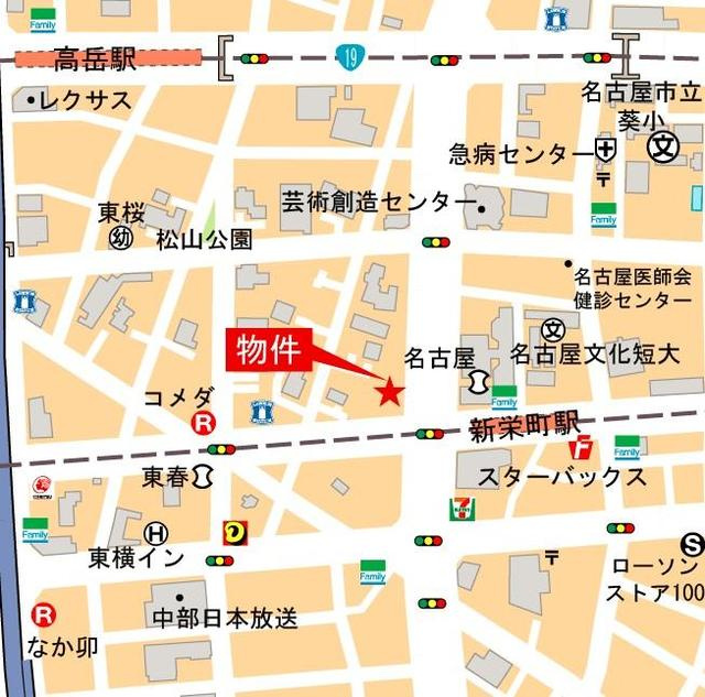 ＧＲＡＮＤ　ＥＳＰＯＩＲ　東桜の地図