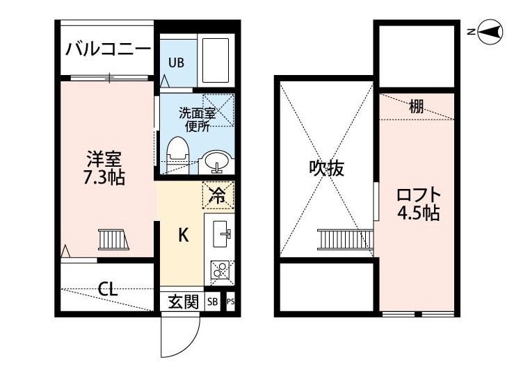 ブランノワール本陣　Ｓ棟の間取り