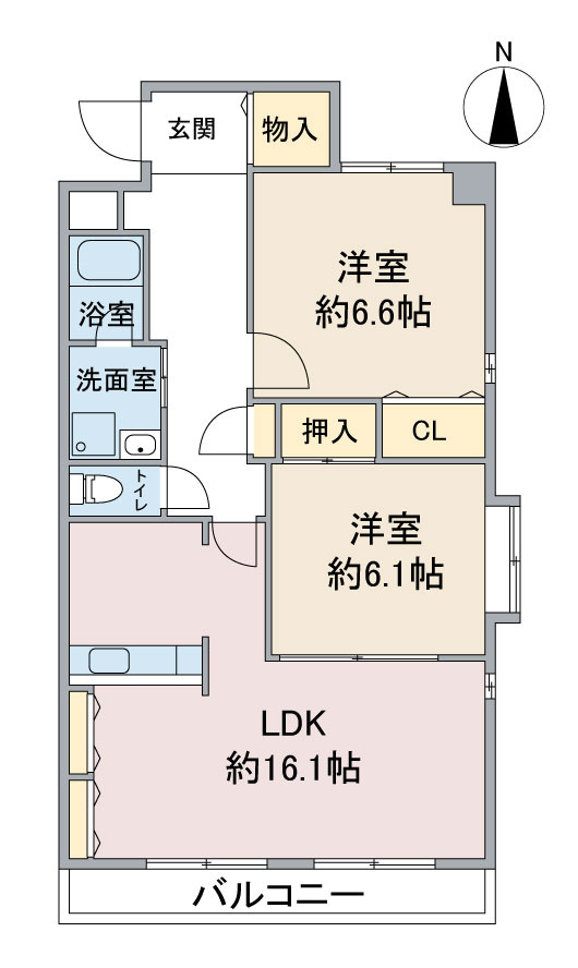 リアン東山の間取り