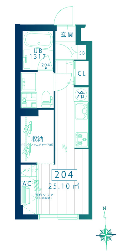 蔵創目白の間取り