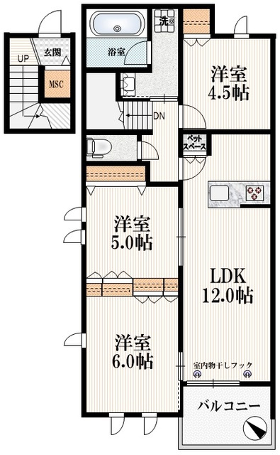 メテオールの間取り