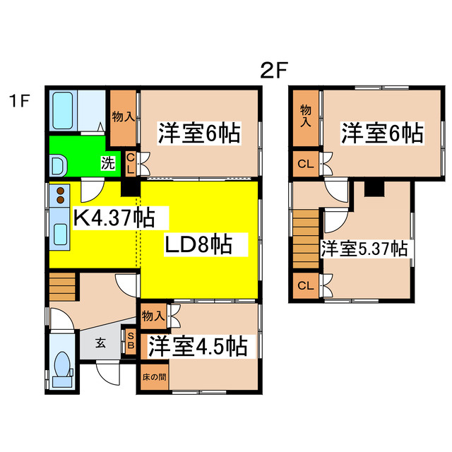 昭和中央１－２３－２貸家