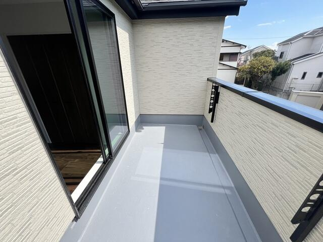 清水区三保 新築住宅のバルコニー