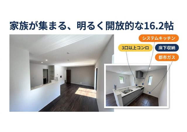 清水区三保 新築住宅の居間・リビング