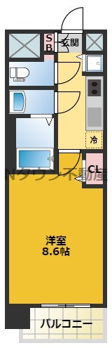【間取り】 | プレサンス大須観音ディオ | 使いやすい間取りです