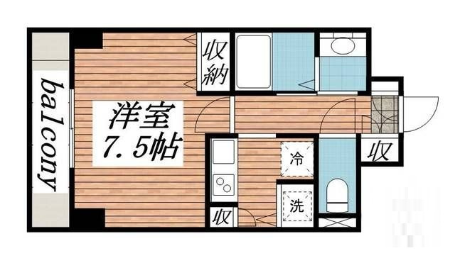 メゾン・ド・ヴィレ八丁堀の間取り|間取りです。