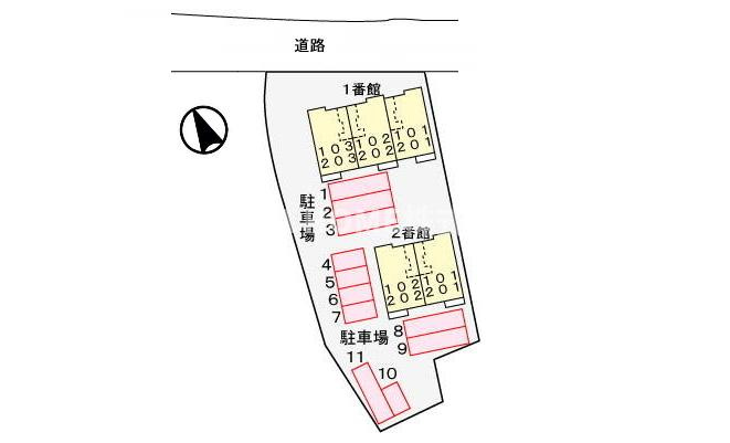 ファインレジデンス１番館の区画図