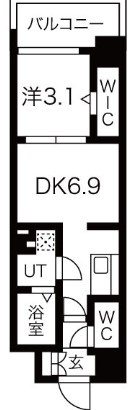 【間取り】 | ミラージュパレス難波クルヴァ