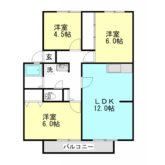 【間取り】 | サンビレッジ西大寺