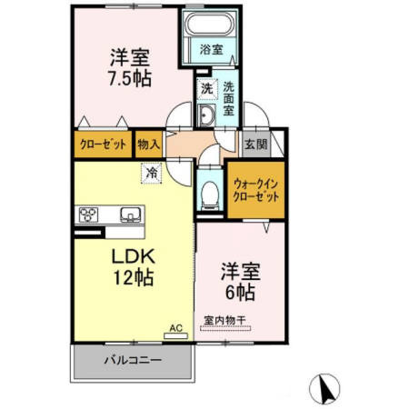 【間取り】 | グランモアⅡ B棟
