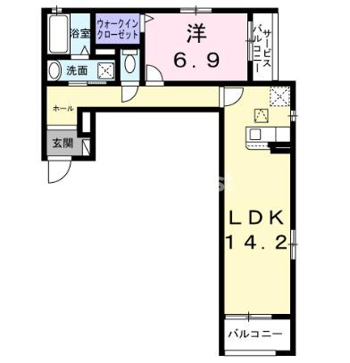 【間取り】 | サニーレジデンス鷺洲A