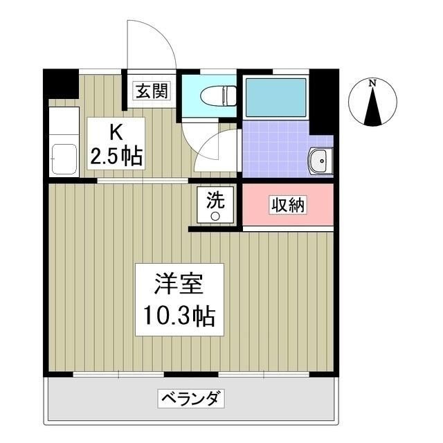 稲荷マンションの間取り