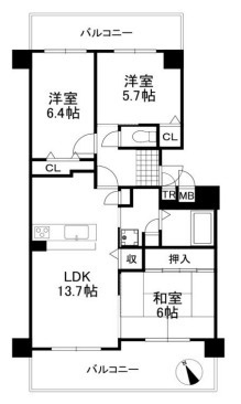 【間取り】 | ☆エバーランドシティ新・泉北四番館