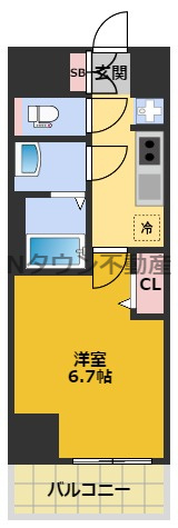 【間取り】 | プレサンス大須観音ビザリア | 間取りです