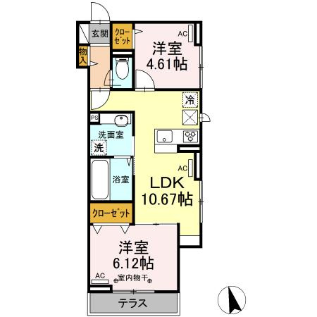 【間取り】 | Ark Village 立川