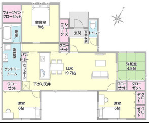 タマタウン喜田村　２号棟の間取り
