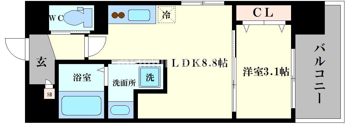 Dimora難波の間取り