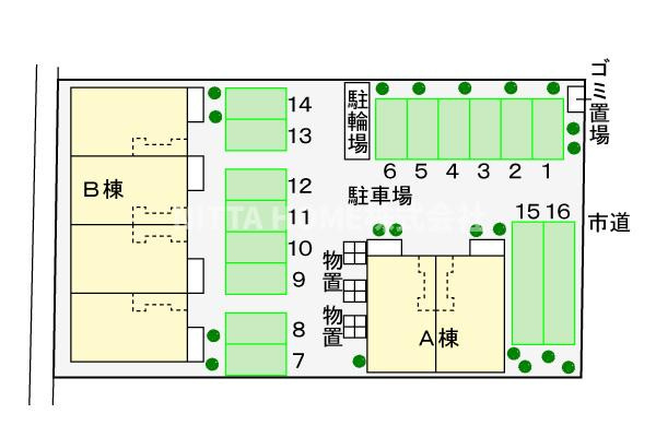 サンローラＢの区画図