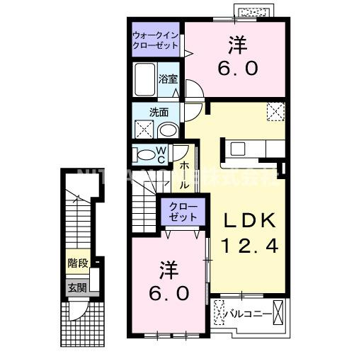 サンローラＢの間取り|大きな室内収納に外部物置がついています◎
