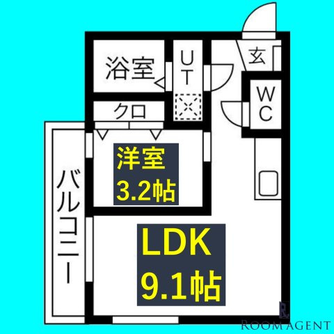 BELLE ROSE大江 EAST(B棟)の間取り