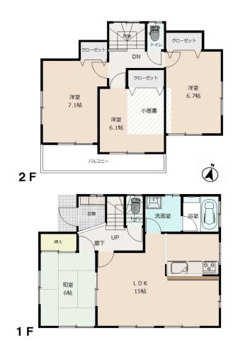 【間取り】 | 鶴ヶ島市藤金　中古戸建