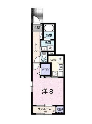 メゾン桜Ⅲの間取り