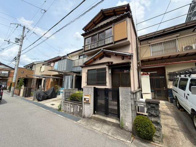 寺戸町瓜生　建築条件無し土地の前面道路含む現地写真|【現地】解体更地渡し