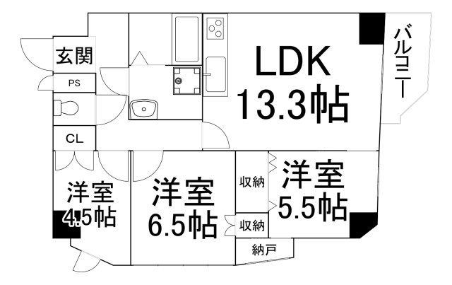 【間取り】 | ライオンズマンション天王寺