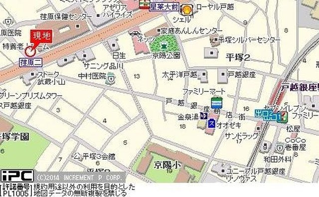 ステージファースト武蔵小山の地図